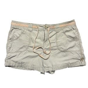 Vintage Y2K Faded Glory Khaki Utility Hiking Cute Explorer Shorts Size 16